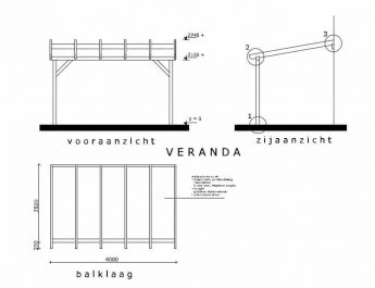 veranda tekening